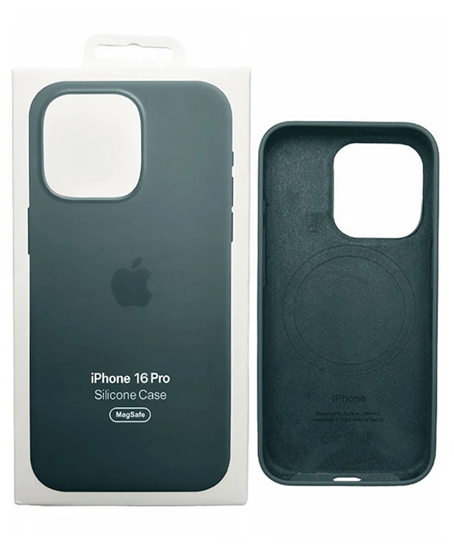Чохол Apple Silicone Case with MagSafe (Lake Green) для iPhone 16 Pro